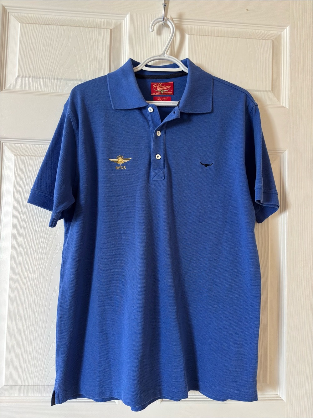 R.M. Williams Royal Blue Polo with Subtle Embroidery